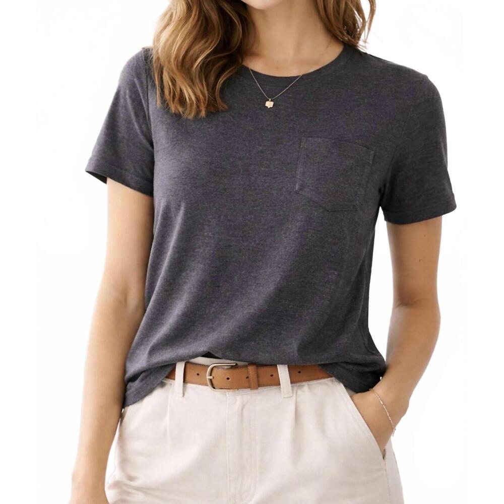 NEW ARCH4 CASHMERE shia short-sleeved jersey t-shirt in dark charcoal